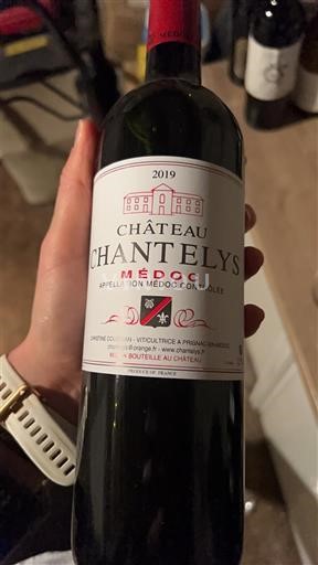 Bordeaux Médoc Château Chantelys 2019
