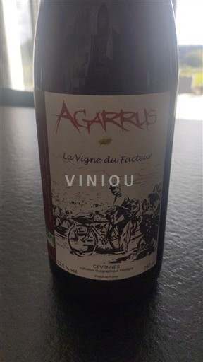 Vin Rouge sec La Vigne du Facteur Agarrus 2021 France Languedoc et Roussillon Cévennes IGP