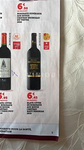 Bordeaux Haut-Médoc Château Haut Prèras 2019