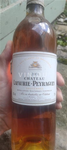 Bordeaux Sauternes Château Lafaurie-Peyraguey 2001