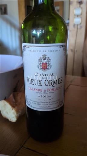 Bordéus Lalande-de-Pomerol Château Les Vieux Ormes 2016
