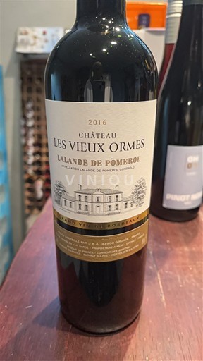 Bordeaux Lalande-de-pomerol Château Les Vieux Ormes 2016