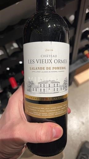 Bordoja Lalande-de-pomerol Château Les Vieux Ormes 2016