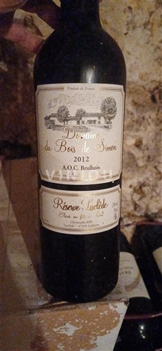 Südwestfrankreich Brulhois Domaine Bois de Simon Réserve d'Adèle 2012
