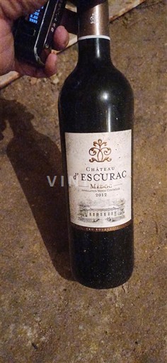 Bordéus Médoc Château Escurac 2012
