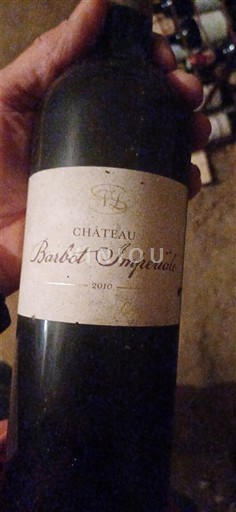 Bordeaux Bordeaux Supérieur Château Barbot Imperiale 2010