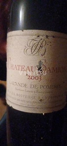 Bordéus Lalande-de-Pomerol Château Samion 2003