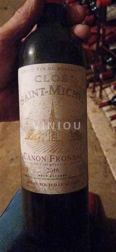Bordeaux Canon-Fronsac Clos Saint-Michel 2016