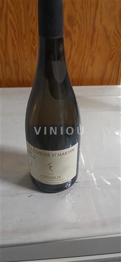 Vin Blanc sec Château de Saint Martin La Chablisienne Non millésimé France Bourgogne Chablis AOC