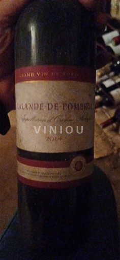 Bordeaux Lalande-de-Pomerol Inconnu 2014