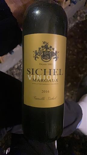 Bordeaux Margaux Sichel 2016
