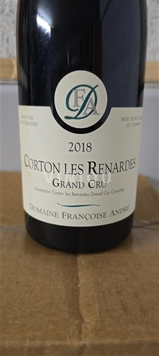 Borgoña Corton Grand Cru Domaine Françoise André Corton Les Renardes 2018