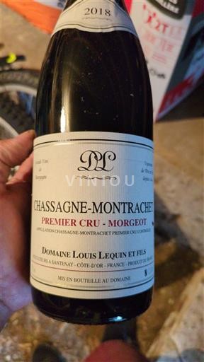 Burgundy Chassagne-Montrachet Premier Cru Domaine Louis Lequin et Fils Morgeot 2018