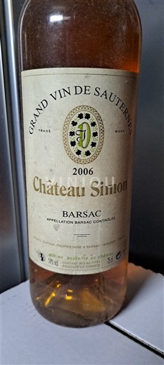 Bordéus Barsac Château Simon 2006