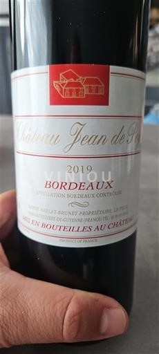 Bordeaux Château Jean de Pey 2019