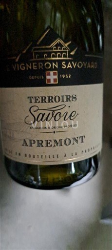 Savoie and Bugey Apremont Le Vigneron Savoyard Terroirs 2022
