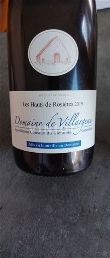 Loiretal Coteaux-du-giennois Domaine Villargeau Les Hauts de Rosières 2019