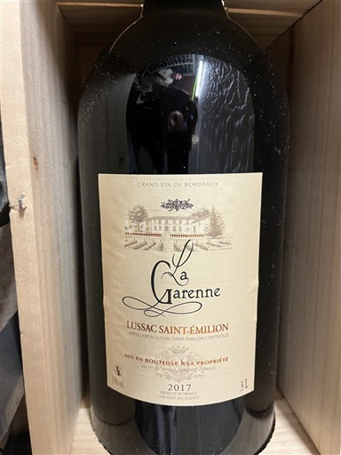 Bordeaux Lussac-saint-émilion La Garenne 2017