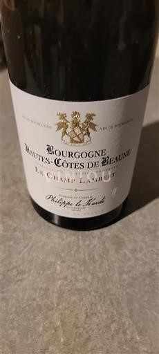 Burgundy Hautes-Côtes de Beaune Philippe Le Hardi Le Champ Lambert 2022