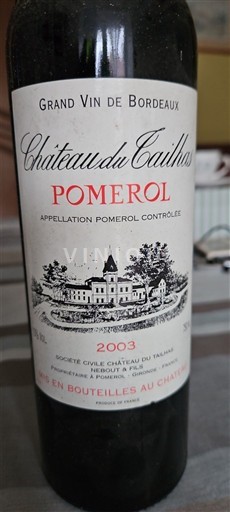 Bordeaux Pomerol Château Tailhas 2003