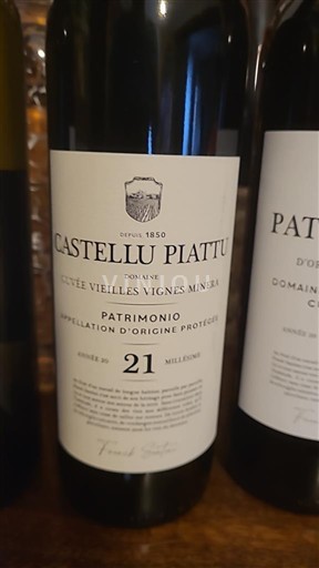 Corsica Patrimonio Castellu Piattu Vieilles Vignes Minervia 2021