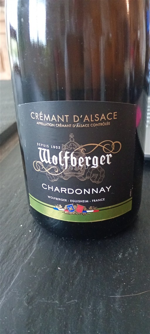 Vin Effervescent Blanc sec Chardonnay Wolfberger Non millésimé France Alsace Crémant-d'alsace AOC Grand Cru