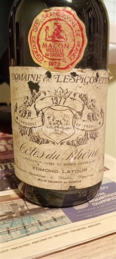 Valle del Ródano No especificado Domaine L'espigouette 1977
