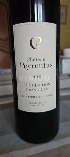 Bordéus Saint-Émilion Grand Cru Grand Cru Château Peyroutas 2019