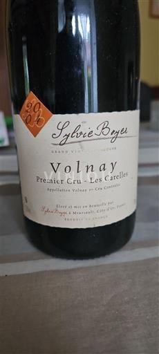 Vin Rouge sec Les Carelles Sylvie Boyer 2020 France Bourgogne Volnay AOC Premier Cru