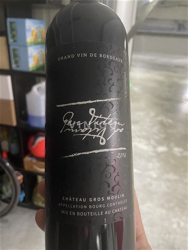 Bordeaux Côtes-de-Bourg Château Gros Moulin 2016