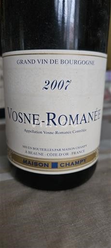 Borgoña Vosne-romanée Maison Champy 2007