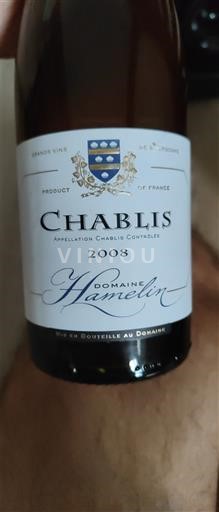 Burgundsko Chablis Hamelin 2008