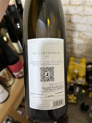 Trentino-Alto Adigio Vigneti delle Dolomiti Cantina Toblino Müller Thurgau 2023