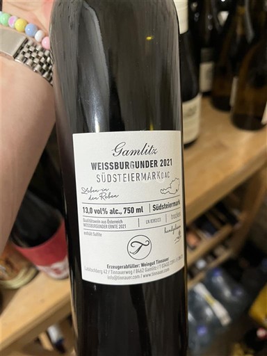 Steiermark Südsteiermark DAC Tinnauer Weißburgunder 2021