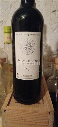 Languedoc Saint-Chinian Colline des Quatre Vents Le Gresal 2015