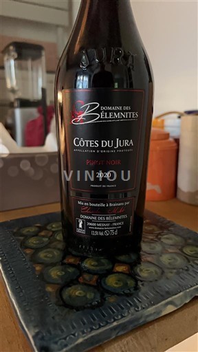 Vin Rouge sec Domaine Des Bélemnites 2020 France Jura Côtes-du-jura AOC