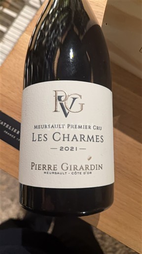 Burgundy Meursault Premier Cru Pierre Girardin Les Charmes 2021