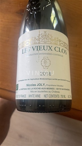 Valle della Loira Savennières Château La Roche-Aux-Moines Les Vieux Clos 2018