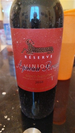Burdeos Saint-Émilion Château Philippe de Rothschild Réserve Agneau Rouge 2010
