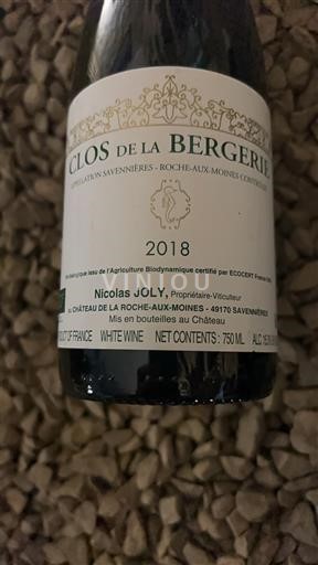 Thung lũng sông Loire Savennières-roche-aux-moines Château La Roche-aux-Moines Clos de la Bergerie 2018