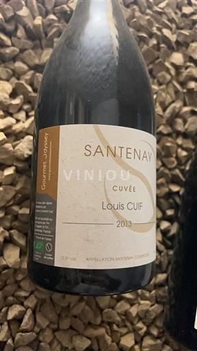 Vin Rouge sec Louis Cuif 2013 France Bourgogne Santenay AOC bio
