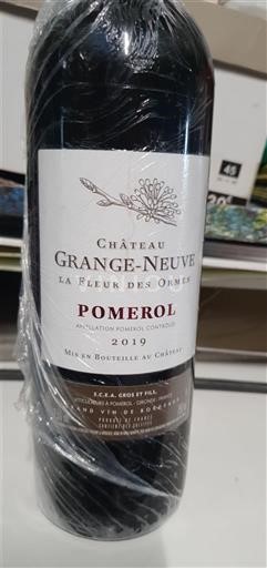 Burdeos Pomerol Château Grange-Neuve La Fleur des Ormes 2019