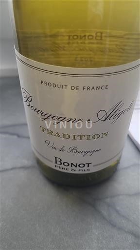 Bourgondië Bourgogne Aligoté Bonot Pere et Fils Tradition 2023