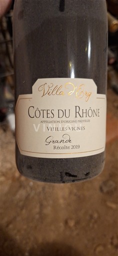 Rhônetal Côtes du Rhône Villa d’Erg Vieilles Vignes Grande 2019