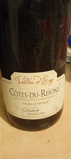 Rhône Valley Côtes-du-Rhône Villa d’Erg Vieilles Vignes Grande 2019