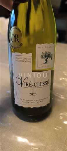 Bourgogne Viré-clessé Cave de Viré Vieilles Vignes 2023