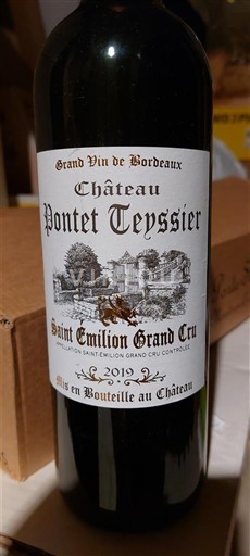 Bordo Сент-Емилион Гранд Кру Grand Cru Château Pontet Teyssier 2019
