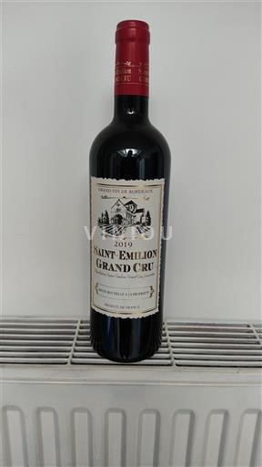 Vin Rouge sec Château Inconnu 2019 France Bordeaux Saint-Émilion Grand Cru AOC