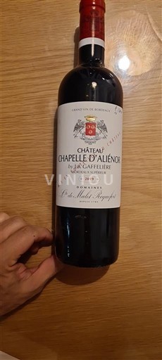 Bordeaux Bordeaux Supérieur Château Chapelle Aliénor 2019
