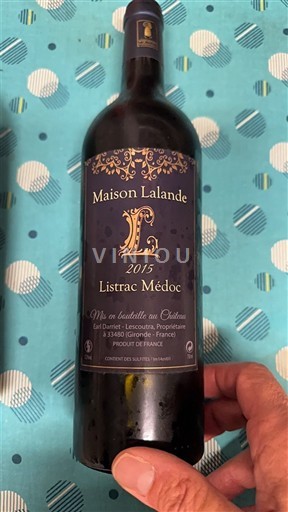 Bordeaux Listrac-Médoc Maison Lalande 2015